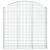 Coș gabion arcuit, 150x30x140/160 cm, fier galvanizat GartenMobel Dekor