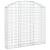 Coș gabion arcuit, 150x30x140/160 cm, fier galvanizat GartenMobel Dekor