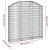 Coș gabion arcuit, 150x30x140/160 cm, fier galvanizat GartenMobel Dekor