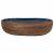 Lavoar de blat, maro și albastru, 59x40x14 cm, ceramică, oval GartenMobel Dekor