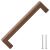 Mânere de dulap, 10 buc., bronz, 160 mm, oțel inoxidabil GartenMobel Dekor