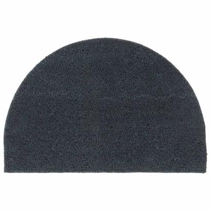 Covoraș de ușă semirotund, Gri închis, 40x60 cm, fibre de cocos GartenMobel Dekor