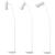 Lampa podea Norwich alb 1 x E27 max. 60W [lux.pro] HausGarden Leisure