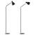 Lampa de podea Bristol negru 1 x E14 max. 25W [lux.pro] HausGarden Leisure