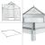 Sera gradina Oisterwijk 190 x 190 x 195 cm policarbonat transparent [en.casa] HausGarden Leisure