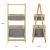 Raft pliabil tip scara Varnamo bambus cu 2 cosuri depozitare [en.casa] HausGarden Leisure