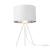 Lampa de masa Metz 1 x E14 alb/argintiu cu trei picioare [lux.pro] HausGarden Leisure