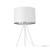 Lampa de masa Metz 1 x E14 alb/argintiu cu trei picioare [lux.pro] HausGarden Leisure