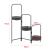 Suport plante Vrasene cu 3 tavite 75 x 68 x 20 cm negru [en.casa] HausGarden Leisure