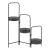 Suport plante Vrasene cu 3 tavite 75 x 68 x 20 cm negru [en.casa] HausGarden Leisure