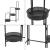 Suport plante Vrasene cu 3 tavite 75 x 68 x 20 cm negru [en.casa] HausGarden Leisure