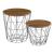 Masute living Codogno EA set 2 buc masuri diferite cu blat detasabil [en.casa] HausGarden Leisure