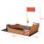 Lada nisip forma vaporas pirati Mestia 136 x 193 x 94 cm brad [en.casa] HausGarden Leisure