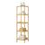 Raft uz casnic din bambus cu 5 polite depozitare Lierne 140 cm [en.casa] HausGarden Leisure