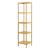 Raft uz casnic din bambus cu 5 polite depozitare Lierne 140 cm [en.casa] HausGarden Leisure