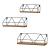 Raft de perete Kolding set 3 bucati masuri diferite [en.casa] HausGarden Leisure