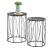 Masute cafea Franta set 2 bucati masuri diferite [en.casa] HausGarden Leisure