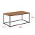 Masuta cafea Esbjerg 45 x 100 x 55 cm efect lemn nuanta inchisa [en.casa] HausGarden Leisure