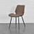 Set patru bucati scaune design Norica DBW 77 x 57,5 x 46 cm  maro inchis [en.casa] HausGarden Leisure