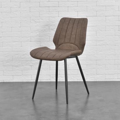 Set patru bucati scaune design Norica DBW 77 x 57,5 x 46 cm  maro inchis [en.casa] HausGarden Leisure