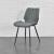Set patru bucati scaune design Norica DGT  77 x 57,5 x 46 cm gri inchis [en.casa] HausGarden Leisure