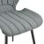Scaune design Nori 1 set 2 buc metal/poliester gri inchis [en.casa] HausGarden Leisure