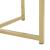 Masuta living Alavieska Gold rotunda cu blat sticla [en.casa] HausGarden Leisure