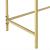 Masa consola Alajarvi G 100 x 35 x 80 cm otel/sticla auriu [en.casa] HausGarden Leisure