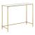 Masa consola Alajarvi G 100 x 35 x 80 cm otel/sticla auriu [en.casa] HausGarden Leisure