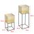 Suport flori Juprelle 2 bucati masuri diferite metal negru/auriu [en.casa] HausGarden Leisure