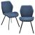 Scaune design Sarpsborg DB set 2 buc poliester albastru inchis [en.casa] HausGarden Leisure