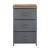 Comoda Dona cu 3 sertare gri/efect lemn [pro.tec] HausGarden Leisure