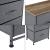 Comoda Dona cu 3 sertare gri/efect lemn [pro.tec] HausGarden Leisure