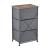 Comoda Dona cu 3 sertare gri/efect lemn [pro.tec] HausGarden Leisure