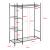 Dulap haine cu 4 rafturi 75 Kg negru 150 x 110 x 40 cm [en.casa] HausGarden Leisure