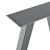 Set Model11 California 2 bucati picioare masa 40 x 12 x 40 cm metal/gri [en.casa] HausGarden Leisure