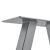 Set Model11 California 2 bucati picioare masa 40 x 12 x 40 cm metal/gri [en.casa] HausGarden Leisure