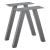 Set Model11 California 2 bucati picioare masa 40 x 12 x 40 cm metal/gri [en.casa] HausGarden Leisure