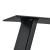 Set Model1 California 2 bucati picioare masa 40 x 10 x 40 cm metal/negru [en.casa] HausGarden Leisure