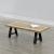 Set Model1 California 2 bucati picioare masa 40 x 10 x 40 cm metal/negru [en.casa] HausGarden Leisure