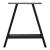 Set Model1 California 2 bucati picioare masa 40 x 10 x 40 cm metal/negru [en.casa] HausGarden Leisure