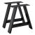 Set Model1 California 2 bucati picioare masa 40 x 10 x 40 cm metal/negru [en.casa] HausGarden Leisure