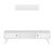 Comoda TV cu raft perete Egebjerg 35x130x40cm alb [en.casa] HausGarden Leisure