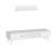 Comoda TV cu raft perete Egebjerg 35x130x40cm alb [en.casa] HausGarden Leisure