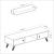 Comoda TV cu raft perete Egebjerg 35x130x40cm alb [en.casa] HausGarden Leisure