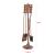 Set accesorii semineu Dovre 80 x 17,5 cm metal bronz [en.casa] HausGarden Leisure