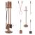 Set accesorii semineu Dovre 80 x 17,5 cm metal bronz [en.casa] HausGarden Leisure
