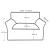 Husa protectie canapea 2 locuri 120-190 cm culoarea nisipului [neu.haus] HausGarden Leisure