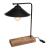 Tischleuchte Folkestone E27 Massivholz Metall Schwarz / Holz [lux.pro] HausGarden Leisure