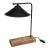 Tischleuchte Folkestone E27 Massivholz Metall Schwarz / Holz [lux.pro] HausGarden Leisure